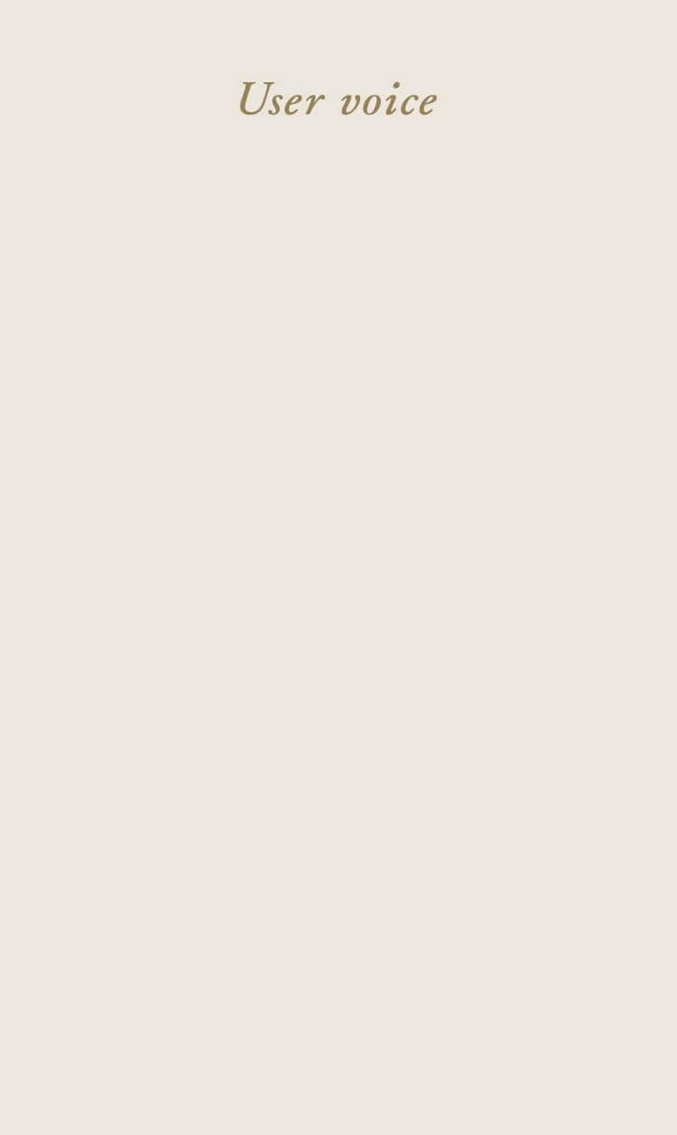 User voice