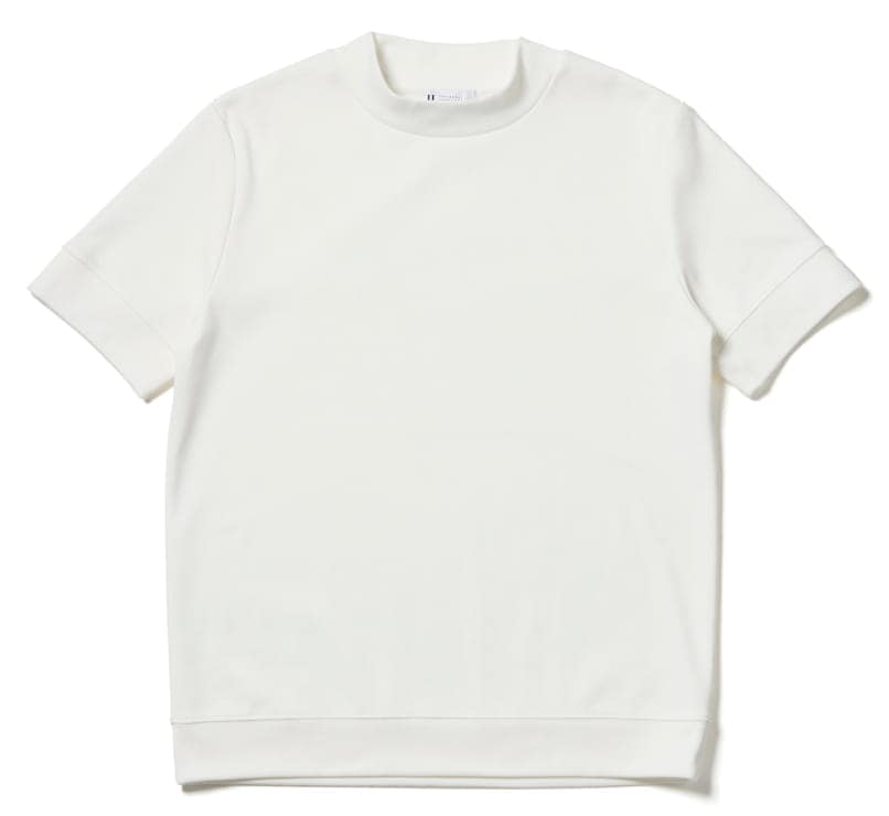オフィT Mock neck T-shirt ホワイト