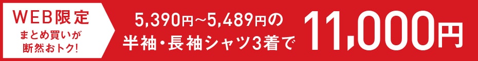 シャツ3着で13,000円