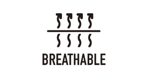 通気性抜群！熱気を逃がして、さらさら感をキープ