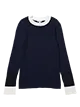 配色リブニット