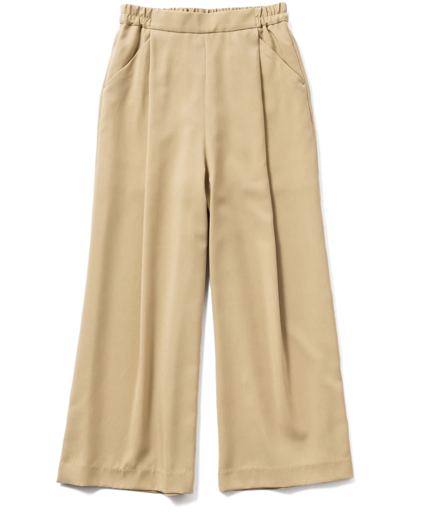 タックワイドパンツ YELLOW