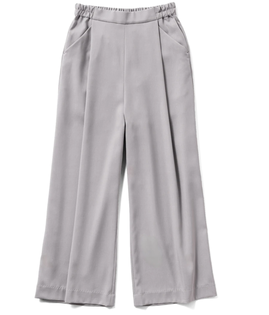 タックワイドパンツ LIGHT GRAY