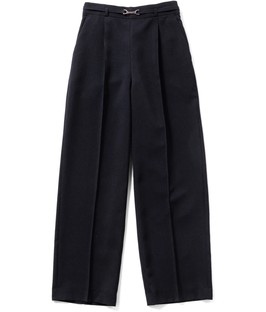 ビットベルト付きパンツ NAVY