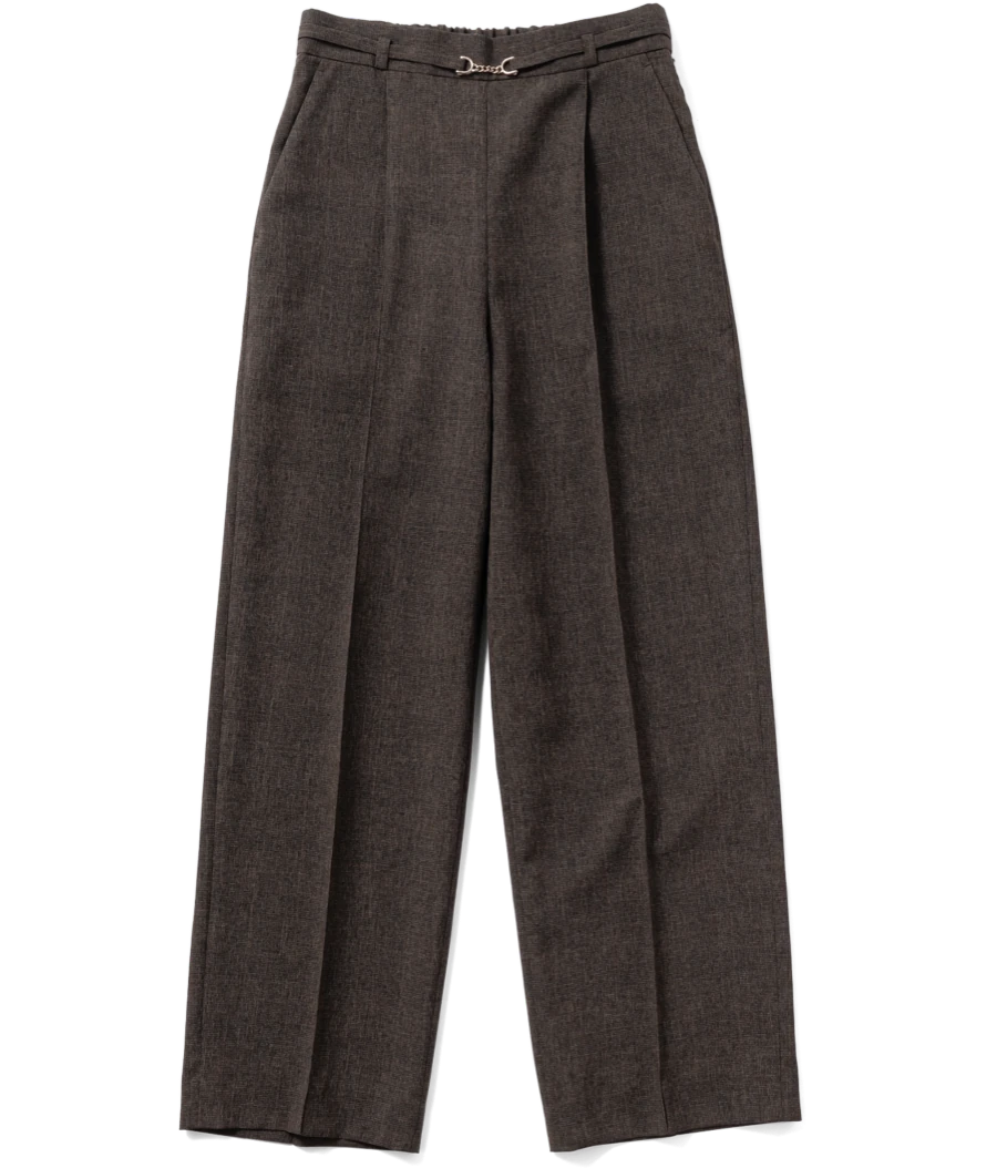ビットベルト付きパンツ BROWN