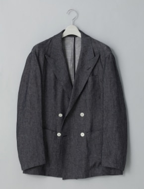 リネンデニム ジャケット