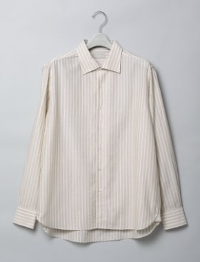 アイスコットン ストライプ ワンピースカラーシャツ
