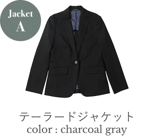Jacket A　 テーラードジャケット　color : charcoal gray