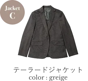 Jacket C　 テーラードジャケット　color : beige