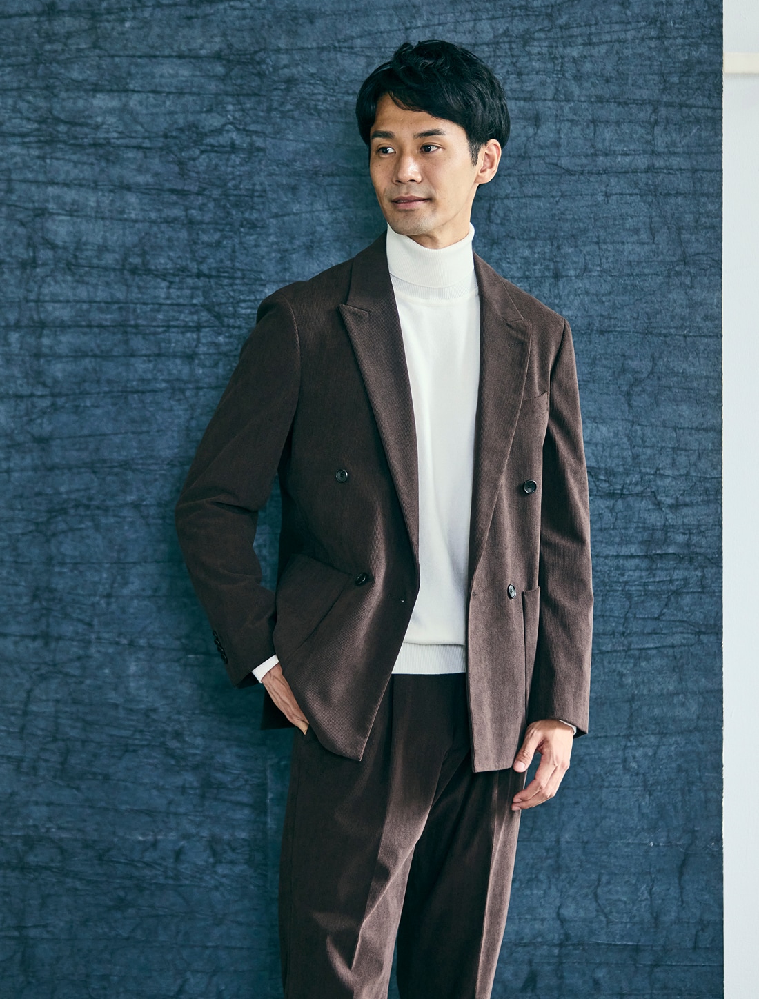 コーデュロイBROWN