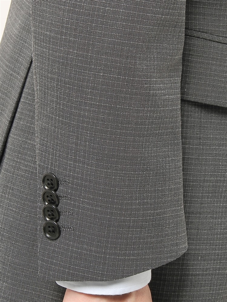 スーツ／2つボタン／マイクロパターン／IZ017 スーツ ミディアムグレー