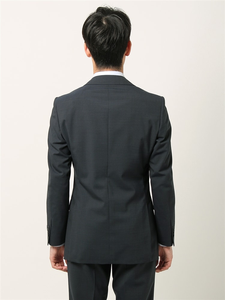 スーツ／2つボタン／マイクロパターン／IZ014 テーパード ネイビー