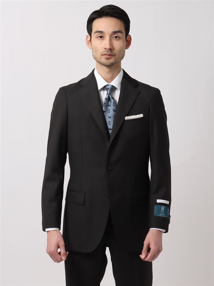 スーツ／3つボタン／尾州／HAND MADE／マイクロパターン／TR242 ツーピーススーツ 3つボタン
