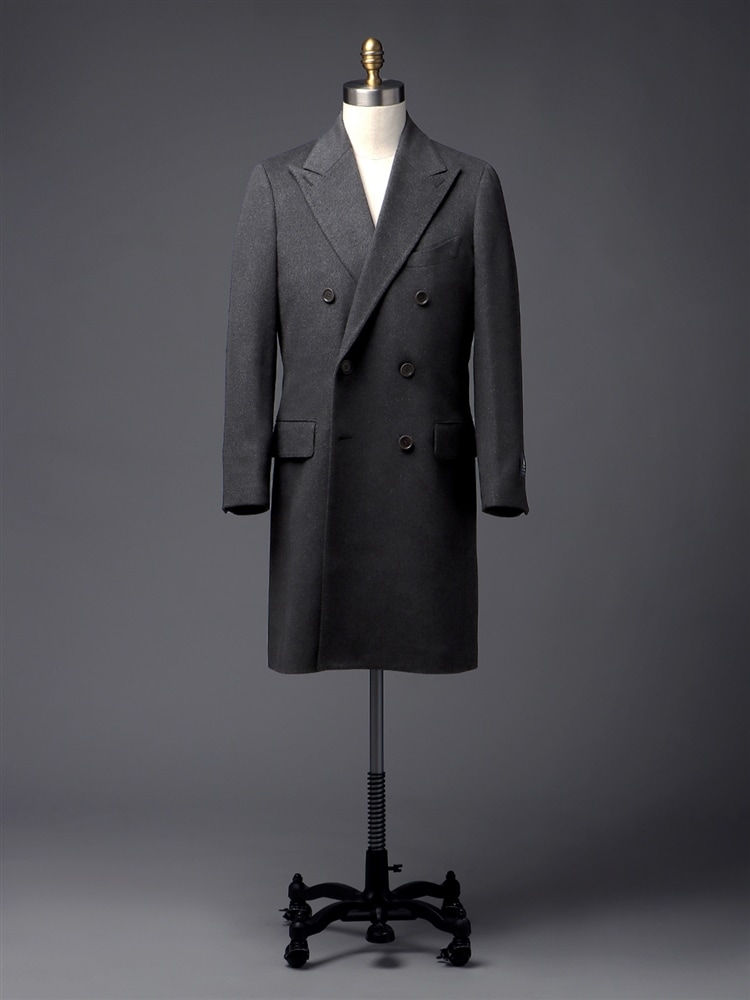 極美品　COLOMBO ピュアカシミヤ 100% 良質デザインコート　イタリア製