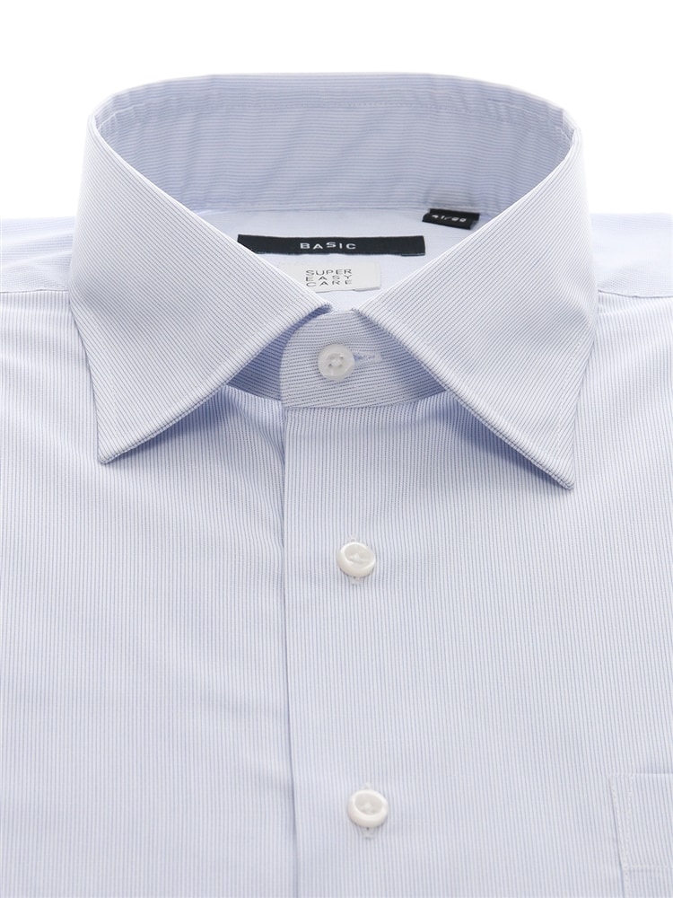 ワイシャツ／長袖／形態安定／ストレッチ／COOL MAX／ワイドカラー／BASIC／ドレスシャツ1 形態安定 ワイシャツ