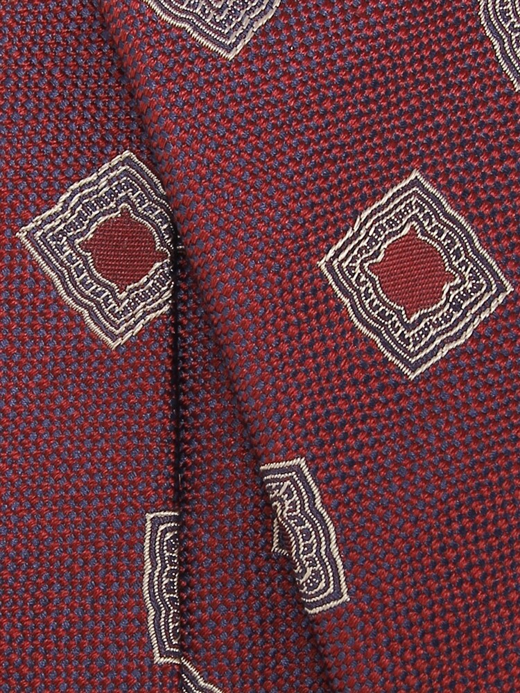 Fabric by ITALY／小紋×織柄ネクタイ (A2S4IK02-WN-271)