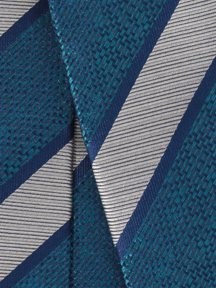 ネクタイ／シルク／ストライプ×織柄3 ネクタイ 織柄