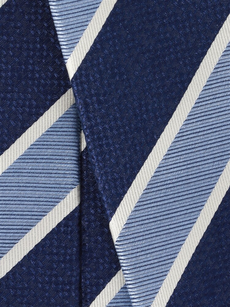 ネクタイ／シルク／ストライプ×織柄3 ネクタイ 織柄