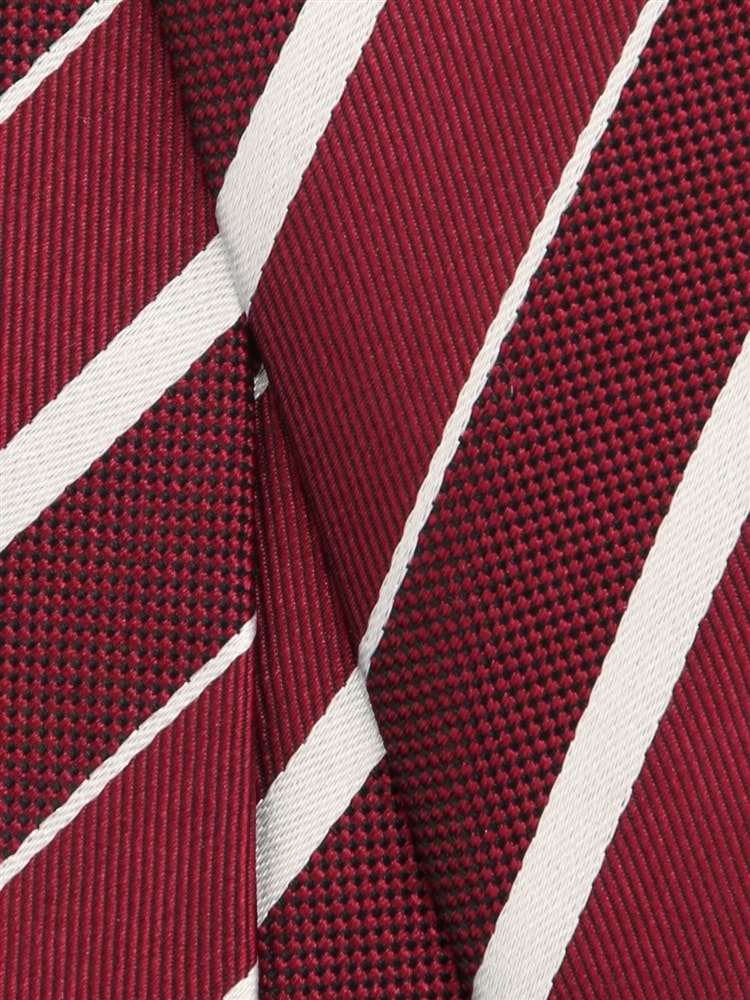 ネクタイ／シルク／ストライプ×織柄2 ネクタイ 織柄