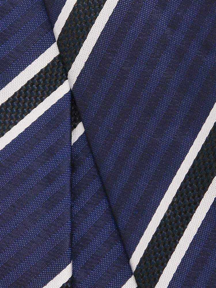 ネクタイ／シルク／ストライプ×織柄2 シルク ネクタイ