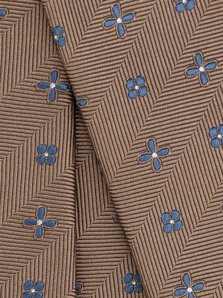 ネクタイ／JAPAN MADE／シルク／小紋×ヘリンボーン2 ネクタイ シルク100%