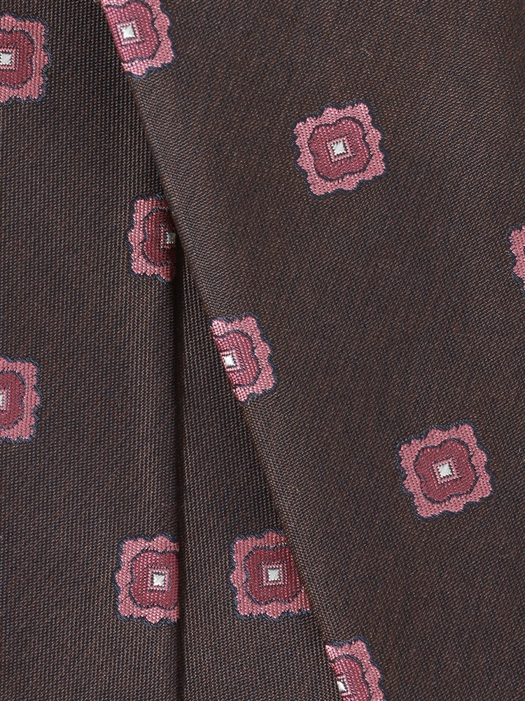 ネクタイ／JAPAN MADE／シルク／小紋×織柄2 レギュラータイ シルク