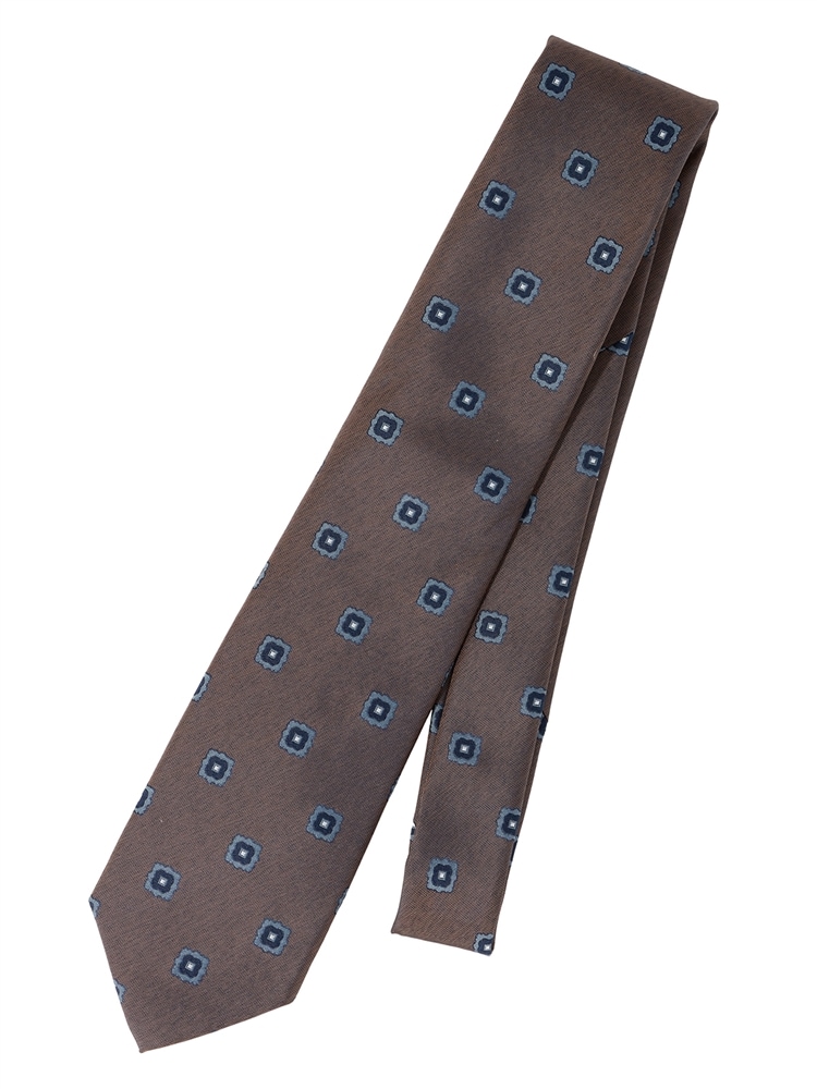 ネクタイ／JAPAN MADE／シルク／小紋×織柄0 シルク ネクタイ