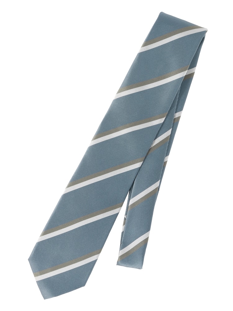 ネクタイ／JAPAN MADE／シルク／ストライプ×織柄0 シルク ネクタイ