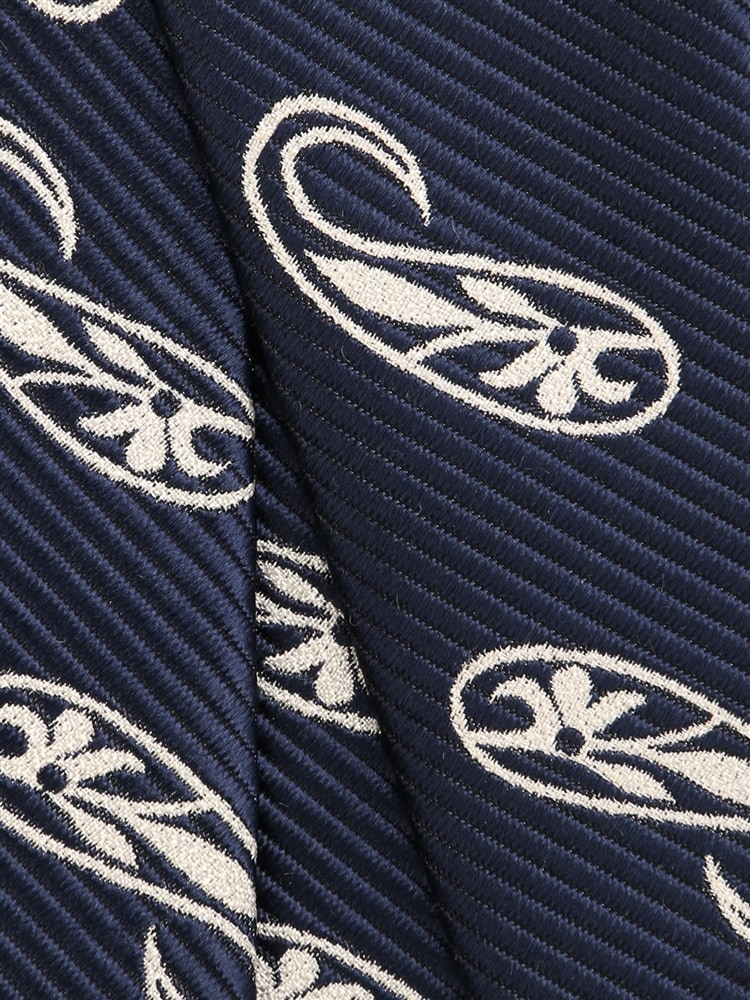ネクタイ／JAPAN MADE／シルク／ペイズリー×織柄2 ネクタイ ギフト