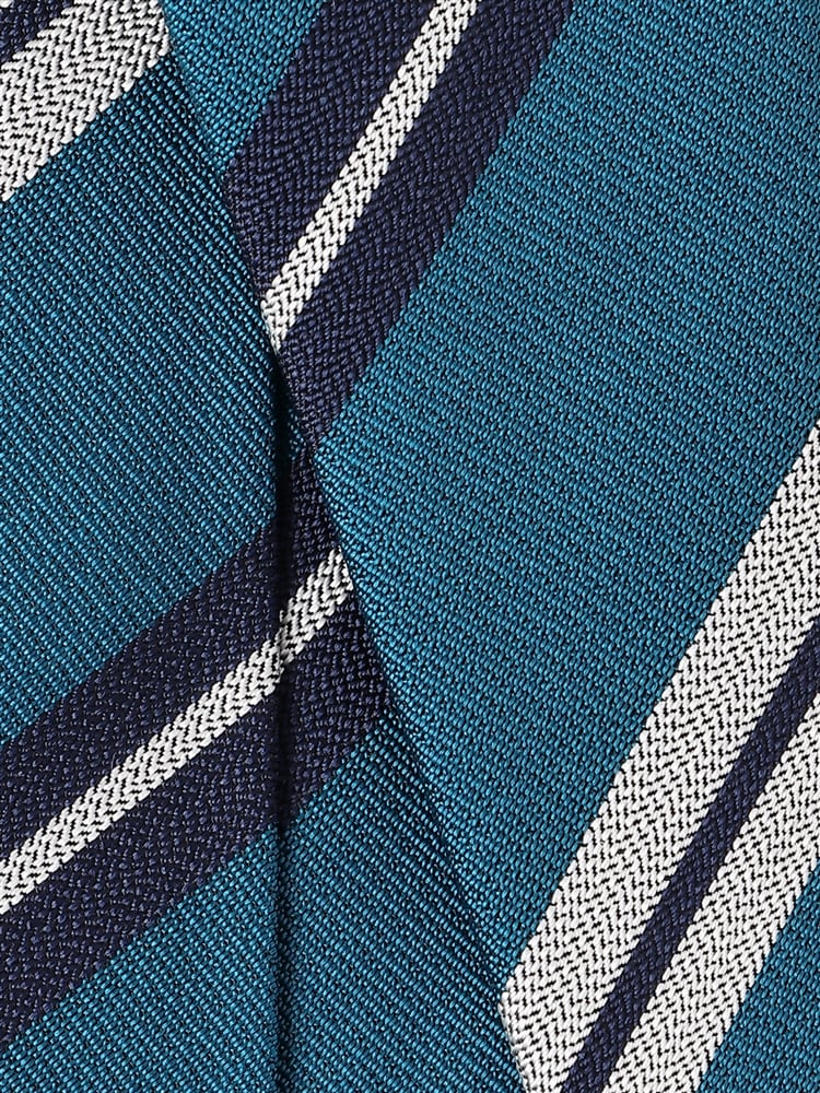 ネクタイ／JAPAN MADE／シルク／ストライプ×織柄2 ネクタイ 織柄