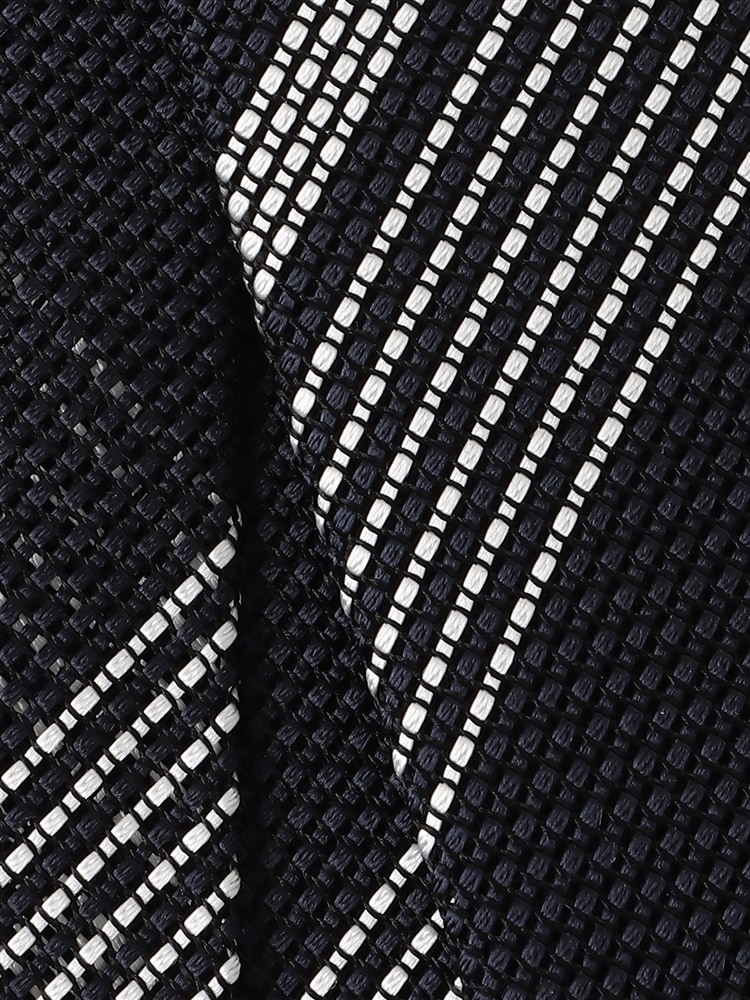 フレスコタイ／JAPAN MADE／シルク／ストライプ×織柄2 ネクタイ 織柄