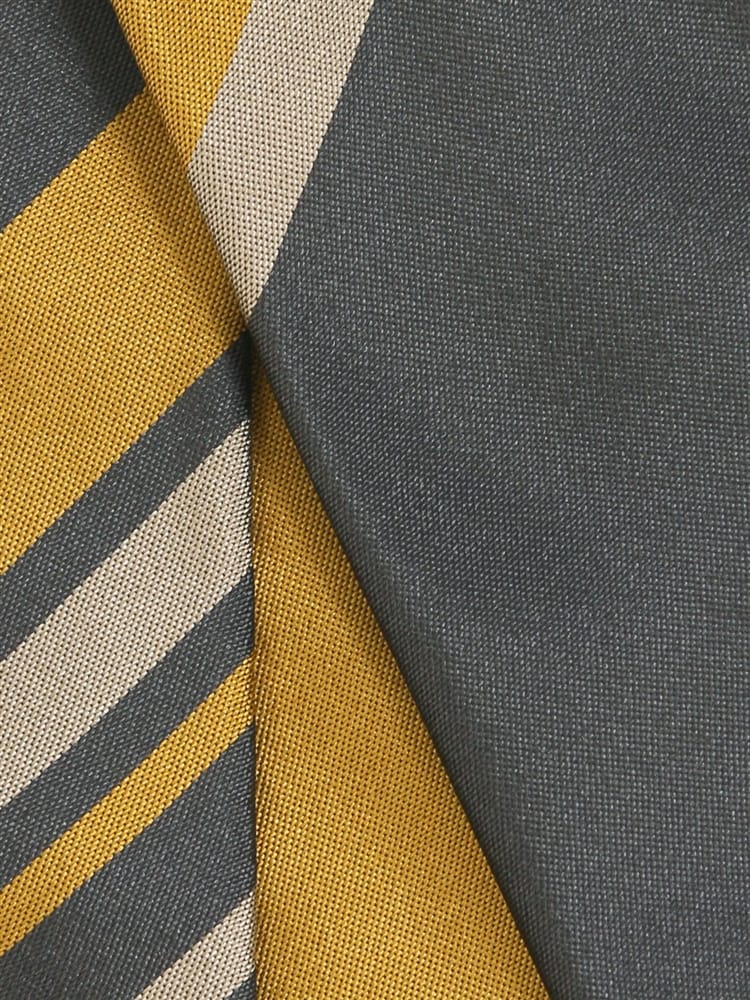 ネクタイ／Fabric by ITALY／シルク／ストライプ（UA3AISS01-GY
