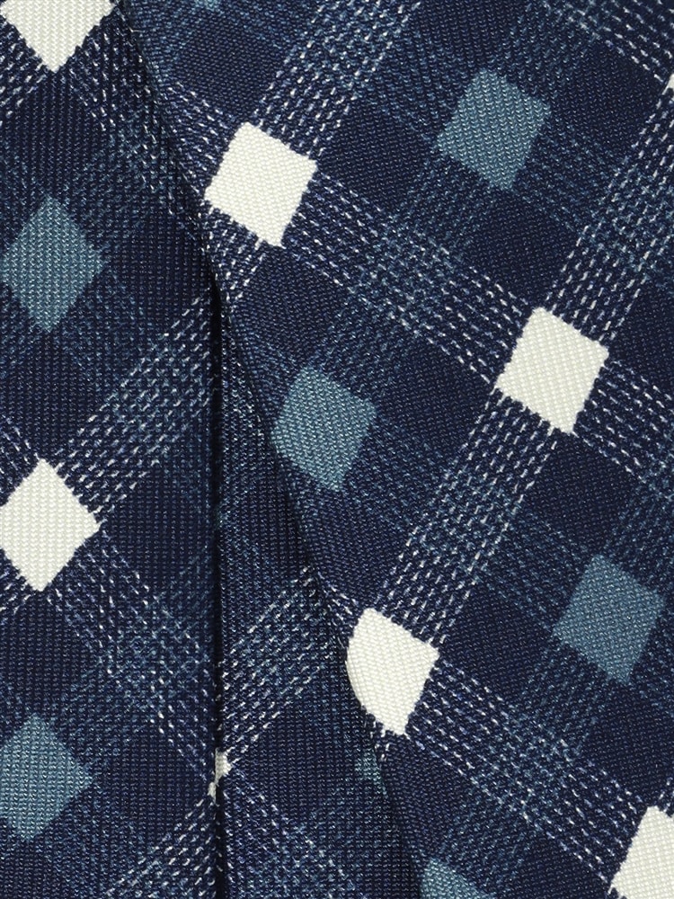 ネクタイ／Fabric by ITALY／シルク／チェック2 ネクタイ シルク100%