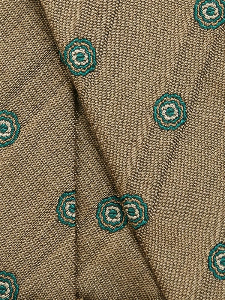 ネクタイ／Fabric by ITALY／コットンウールシルク／小紋×織柄2 ネクタイ 織柄
