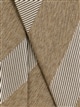 ネクタイ／Fabric by ITALY／コットンシルクウール／ストライプ×織柄2