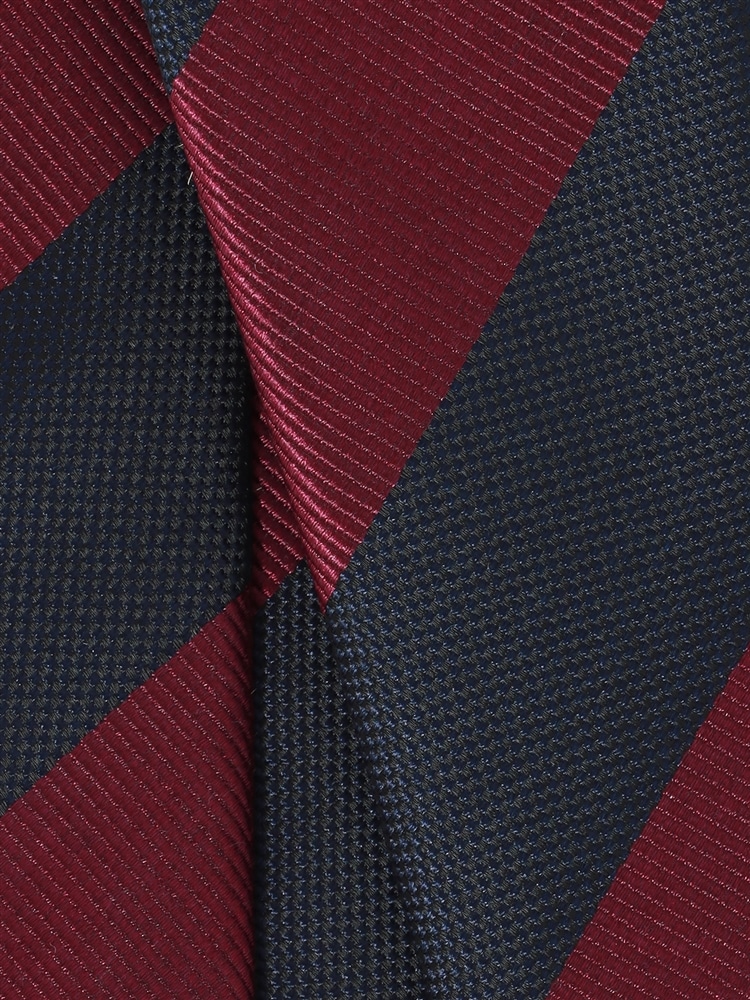 ネクタイ／シルクポリエステル／ストライプ×織柄2 ネクタイ 織柄