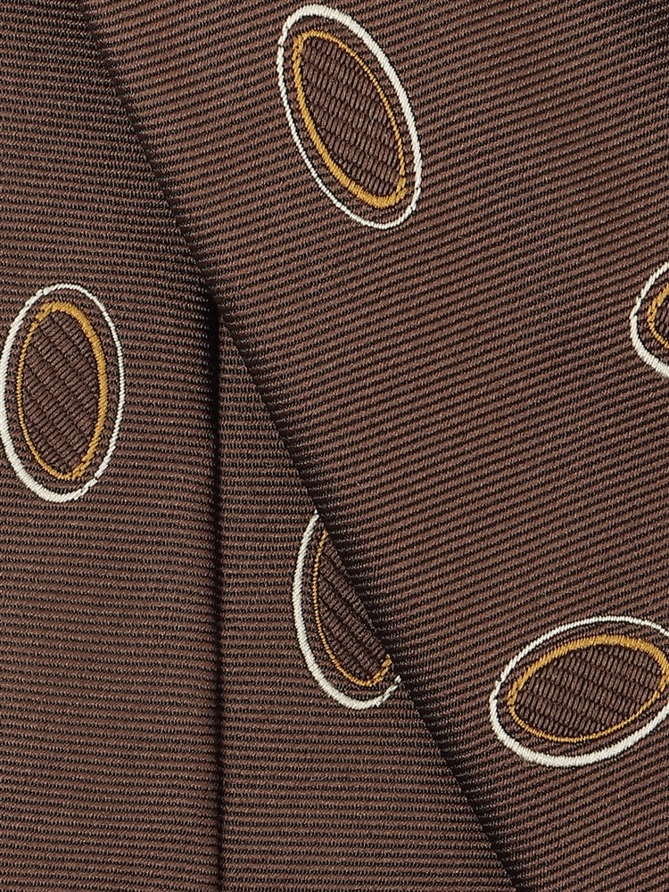 ネクタイ／Fabric by ITALY／ポリエステルシルク／小紋×織柄2 シルク ネクタイ