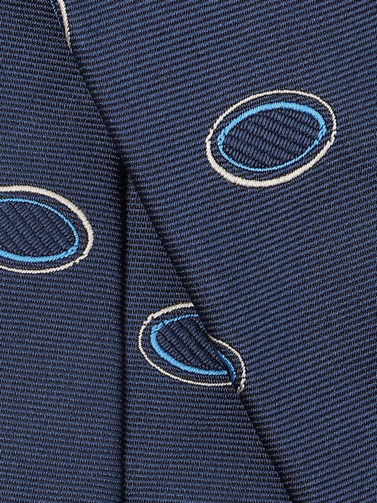 ネクタイ／Fabric by ITALY／ポリエステルシルク／小紋×織柄2 ネクタイ 織柄