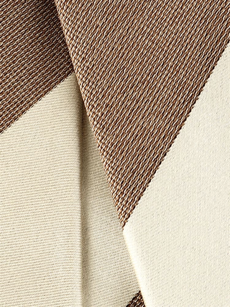 ネクタイ／Fabric by ITALY／シルクコットン／ストライプ×織柄2 シルク ネクタイ