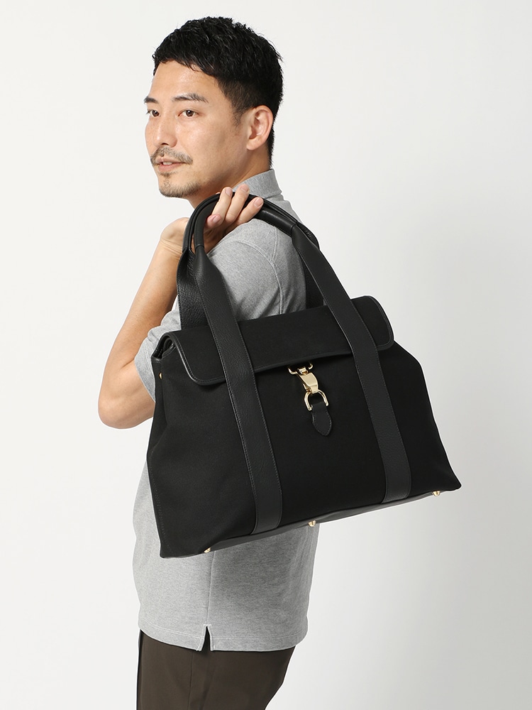 S.MANO／FLAP TOTE フラップトートバッグ5 ロゴ バッグ