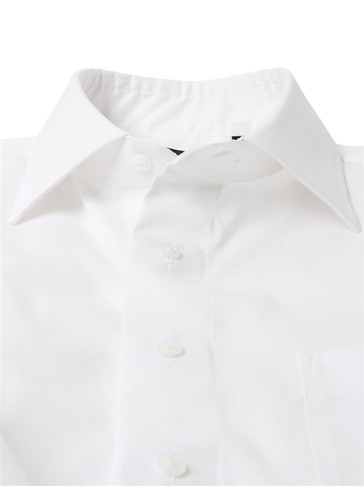 SHUNシャツ／長袖／ノンアイロンストレッチ／セミワイドカラー／無地／BASIC／ドレスシャツ3 形態安定 シャツ