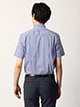 ワイシャツ／半袖／形態安定／COOL MAX／ボタンダウンカラー／チェック／BASIC／ドレスシャツ2