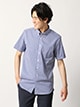 ワイシャツ／半袖／形態安定／COOL MAX／ボタンダウンカラー／チェック／BASIC／ドレスシャツ3