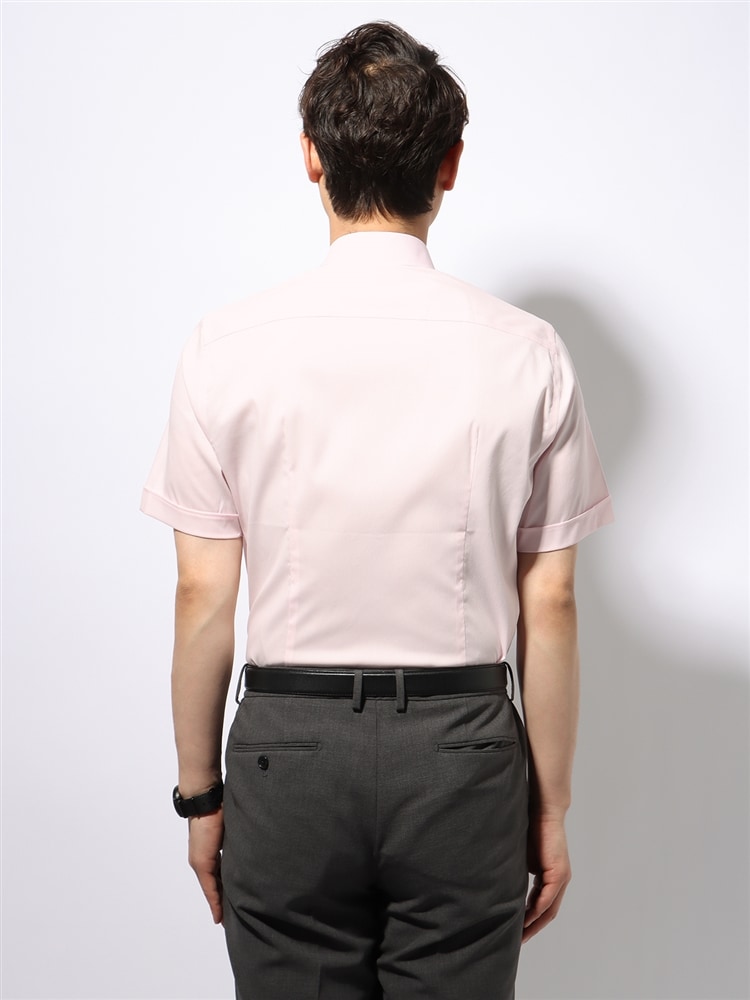 ワイシャツ／半袖／形態安定／COOL MAX／ボタンダウンカラー／ストライプ／FIT／ドレスシャツ2 形態安定 シャツ