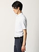 ワイシャツ／半袖／形態安定／COOL MAX／ワンピースカラー／ストライプ／FIT／ドレスシャツ1