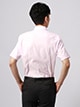 ワイシャツ／半袖／形態安定／3BLOCK／ボタンダウンカラー／織柄／BASIC／ドレスシャツ2