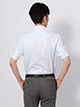 ワイシャツ／半袖／形態安定／3BLOCK／ボタンダウンカラー／ストライプ／BASIC／ドレスシャツ2