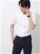 ワイシャツ／半袖／形態安定／COOL MAX／ボタンダウンカラー／織柄／BASIC／ドレスシャツ0