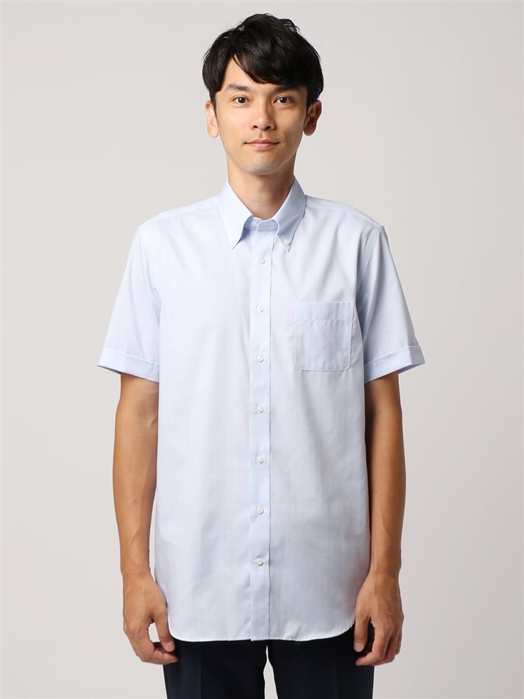 ワイシャツ／半袖／形態安定／COOL MAX／ボタンダウンカラー／BASIC／ドレスシャツ3 形態安定 シャツ