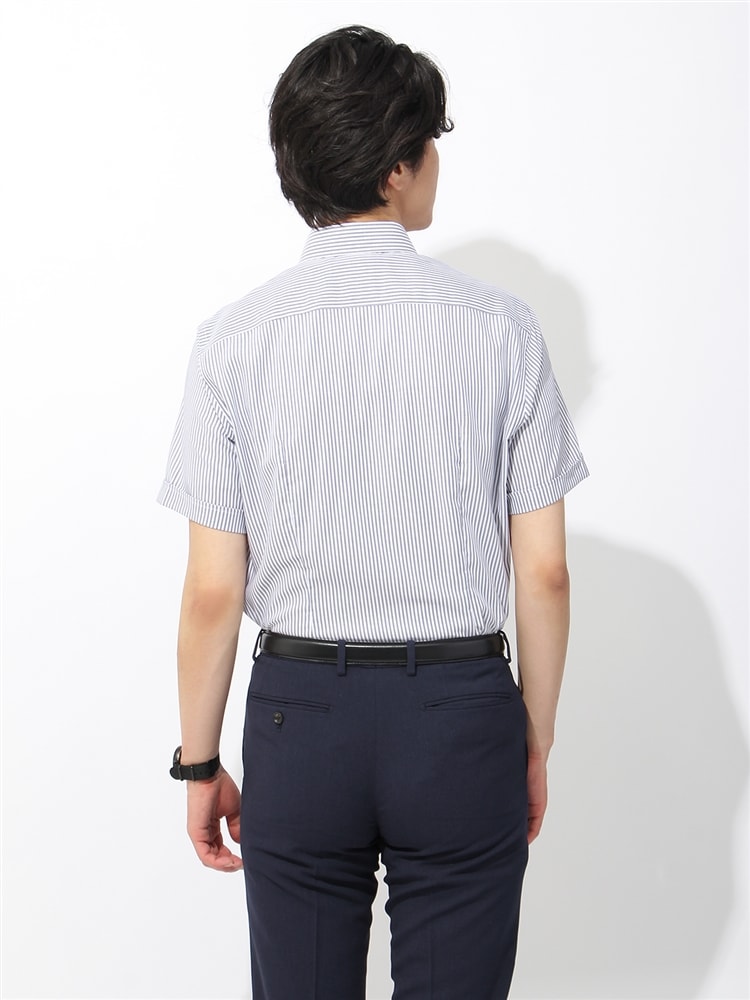 ワイシャツ／半袖／形態安定／COOL MAX／ボタンダウンカラー／BASIC／ドレスシャツ3 イージーケア シャツ